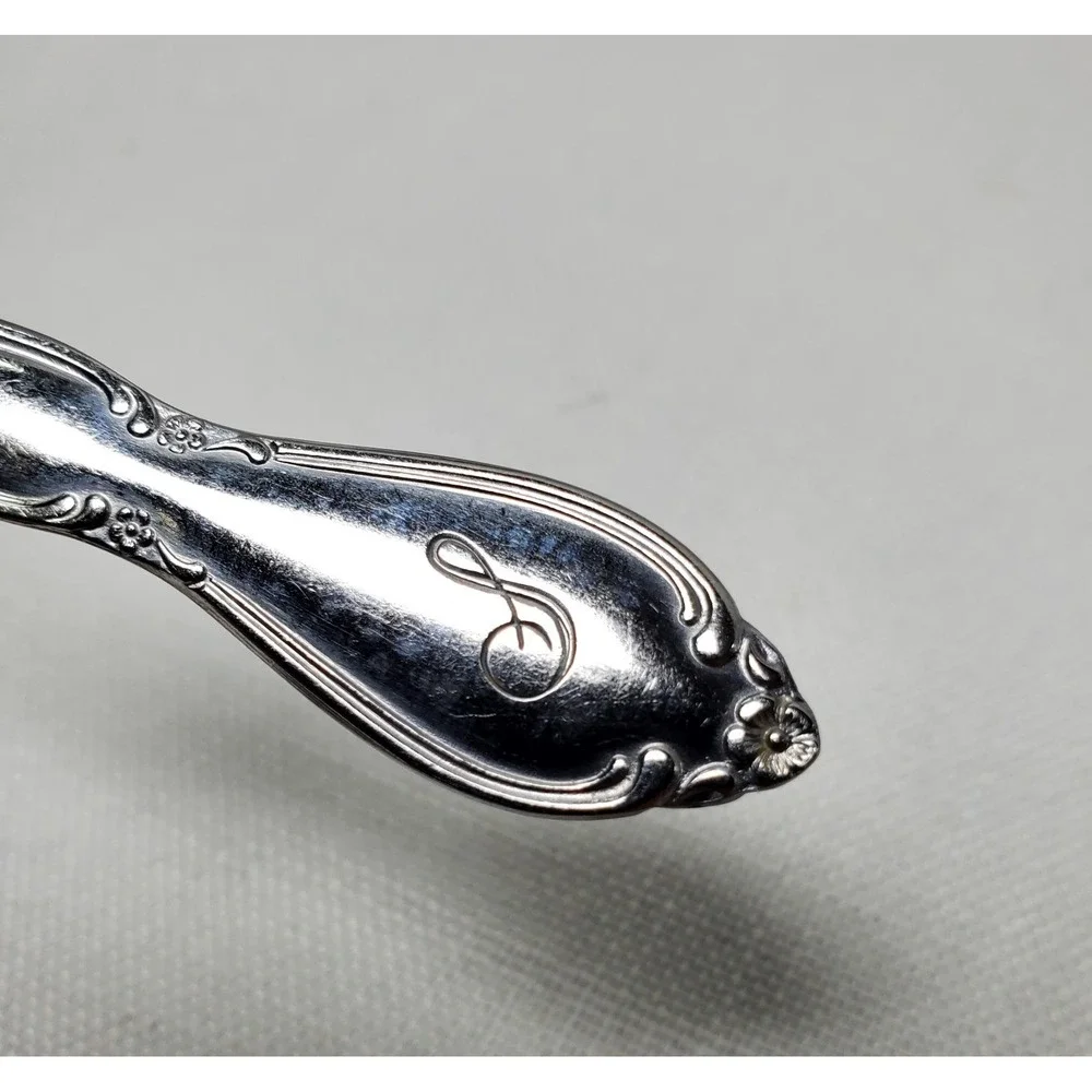 Vtg Customcraft‎ Stainless Steel Teaspoon Monogram S Replacement Flatware Korea